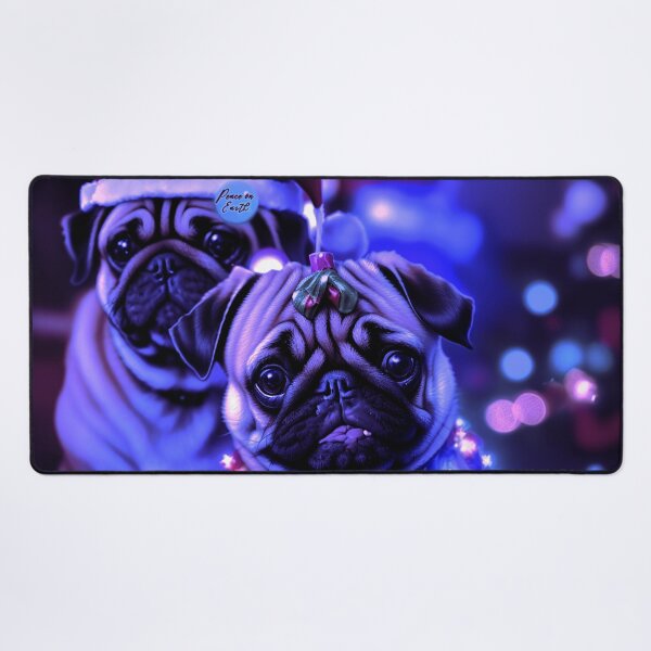 Item preview, Pug HAPPY HOLIDAYS 82 MERRY CHRISTMAS USA designed and sold by RedBluffTraders.