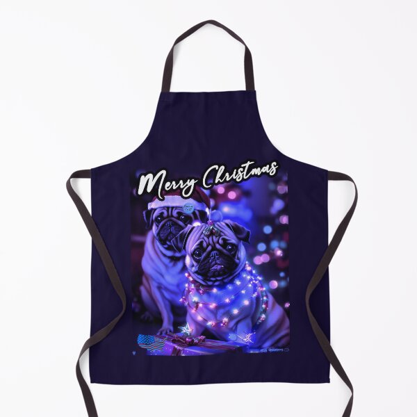 Item preview, Pug HAPPY HOLIDAYS 82 MERRY CHRISTMAS USA designed and sold by RedBluffTraders.