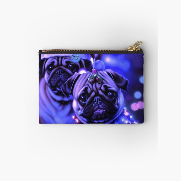 Item preview, Pug HAPPY HOLIDAYS 82 MERRY CHRISTMAS USA designed and sold by RedBluffTraders.