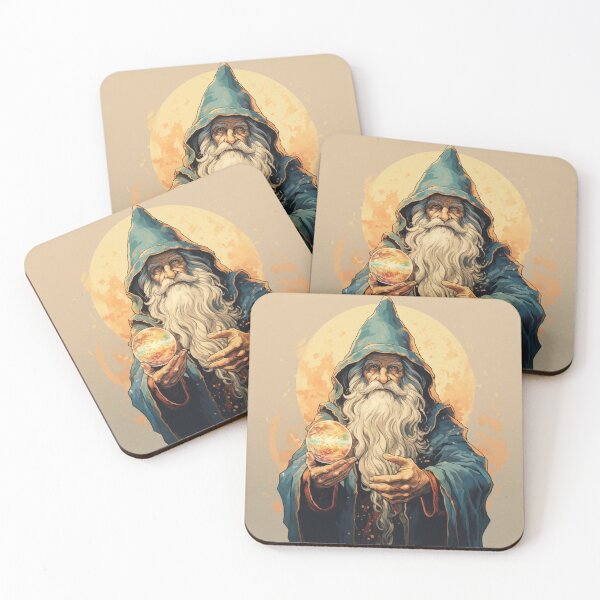 Item preview, Vintage Wizard Sticker designed and sold by JustOkayDesigns.
