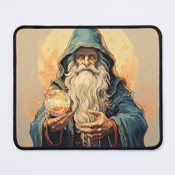 Item preview, Vintage Wizard Sticker designed and sold by JustOkayDesigns.
