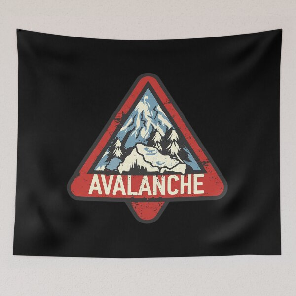 Item preview,  Avalanche Warning Sign designed and sold by FlexYourMind.