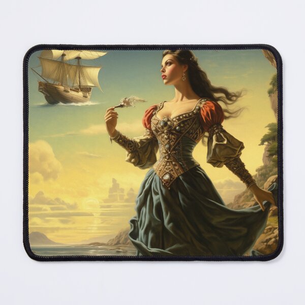 Item preview, Vintage style fantasy artwork designed and sold by JustOkayDesigns.