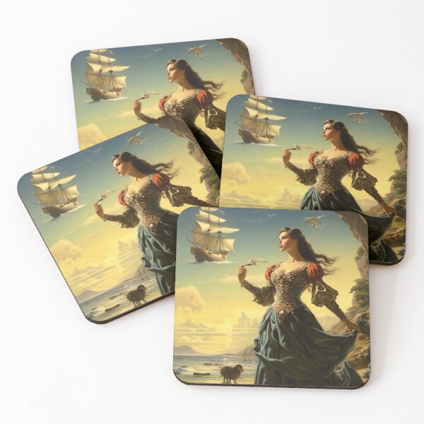 Item preview, Vintage style fantasy artwork designed and sold by JustOkayDesigns.