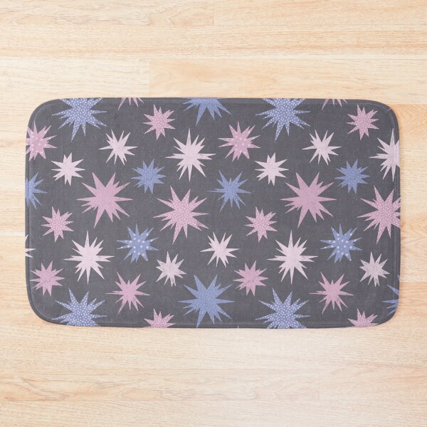 Item preview, Celestial Pink and Blue Grey Night Stars designed and sold by Midnight Coffee.