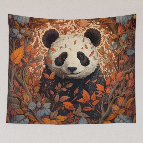 Item preview, cute panda bear in retro vintage style designed and sold by WallyPink.