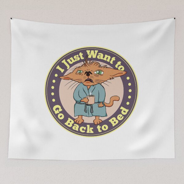 Item preview, I Just Want to Go Back to Bed designed and sold by LicencaPoetica.