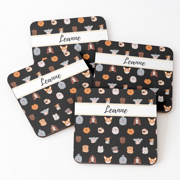 Item preview, Leanne Dog Apron. Name custom adults cooking apron designed and sold by Wenellen.