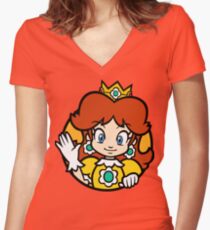 Camiseta entallada de cuello en V Princesa de Sarasaland