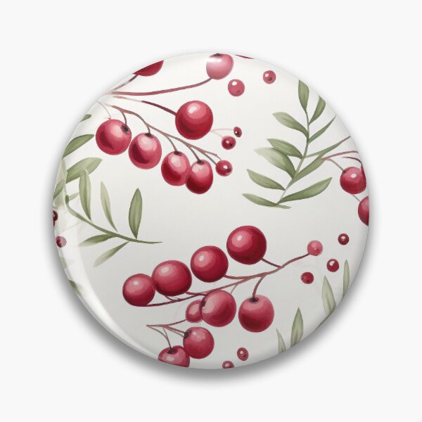 Artikelvorschau, Feiertags-Cranberry-Muster entworfen und verkauft von SpDesignsC.