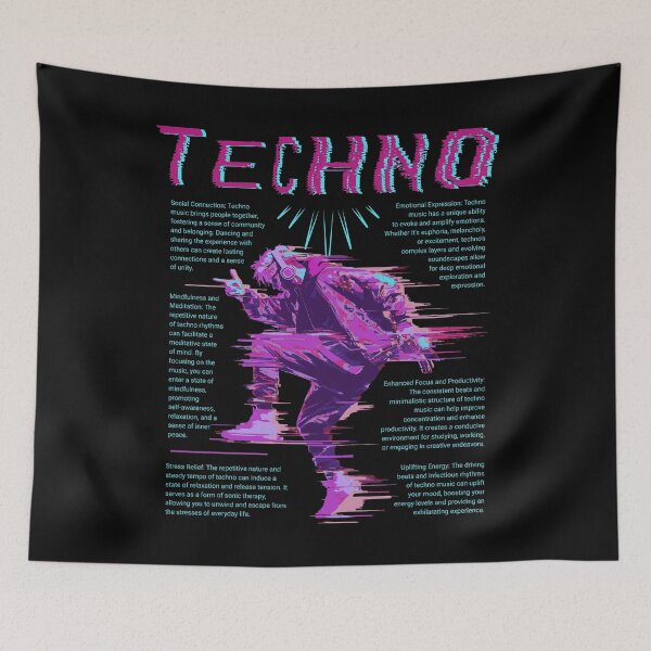 Item preview, Techno Way Of Life - Inspirational Techno Music Quotes designed and sold by Urban-Alien.