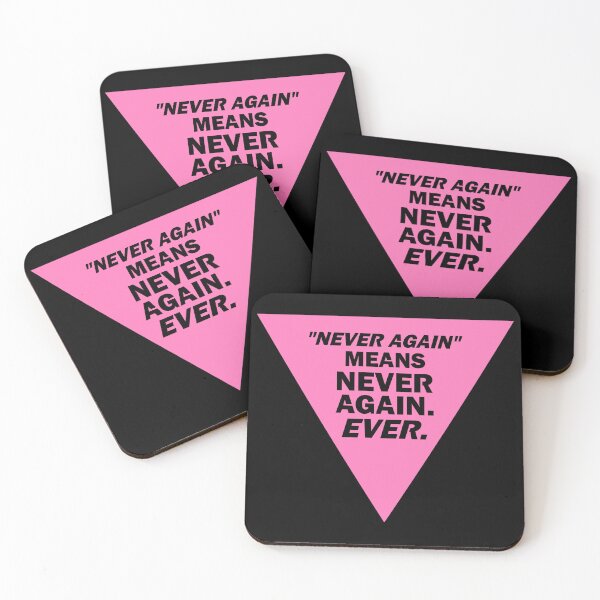 Item preview, Never Again Means Never Again (Pink Triangle) - alt version designed and sold by dysperdis.