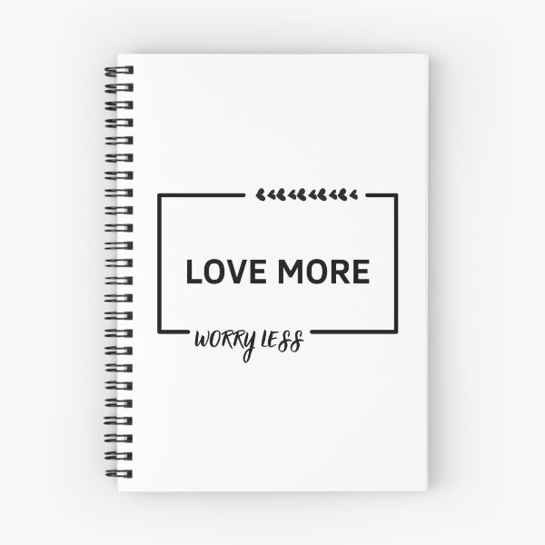 Item preview, Love More Worry Less designed and sold by GbzDigital.