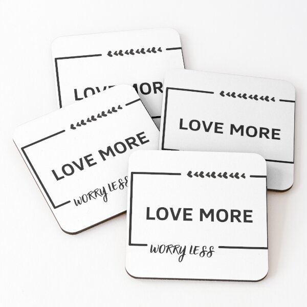 Item preview, Love More Worry Less designed and sold by GbzDigital.