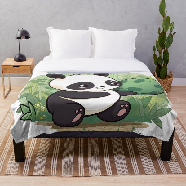 Artikelvorschau, Ein niedlicher Panda spielt im klassischen runden Aufkleber des Bambuswaldes entworfen und verkauft von JumpLoe.