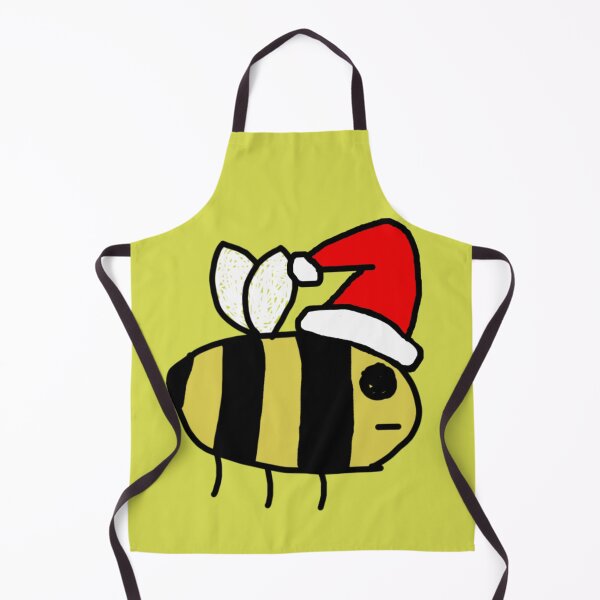 Item preview, poorly drawn christmas bee yellow background designed and sold by rj1776.