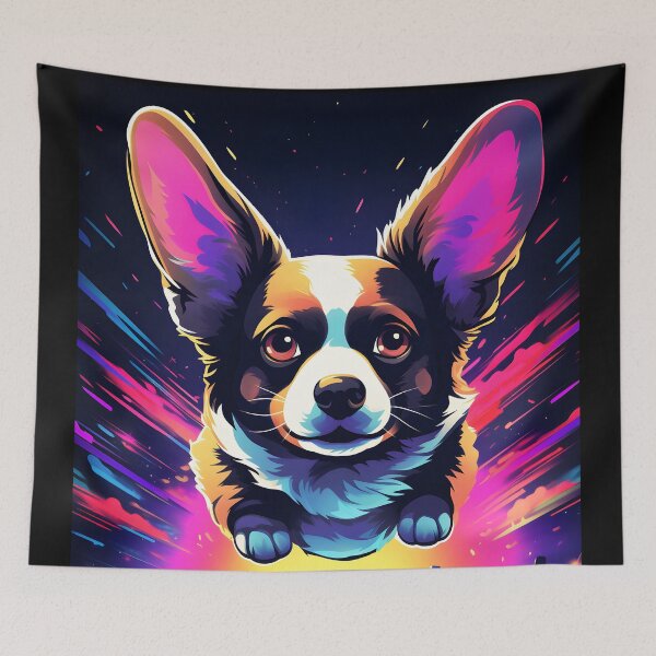 Item preview, Flying Corgi Funny Dog Lover Cyberpunk designed and sold by SecretDicer.