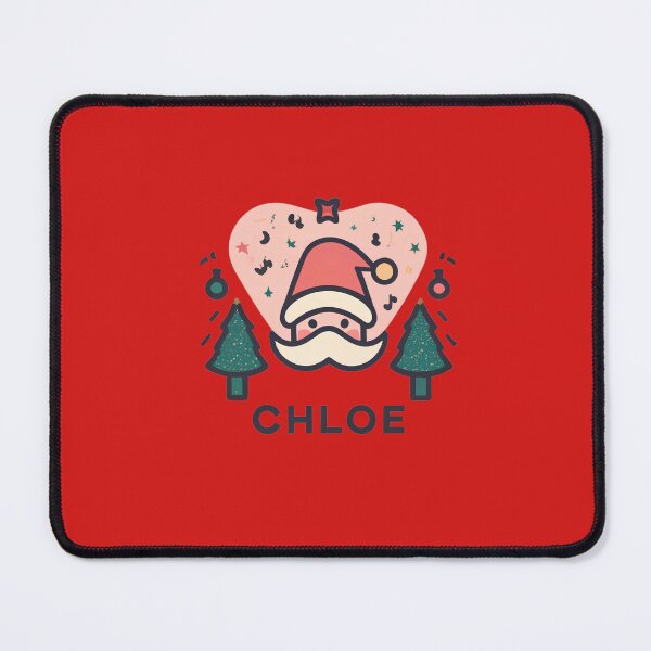Item preview, Chloe Name With Santa, Trees And Heart designed and sold by Itsheartshop.