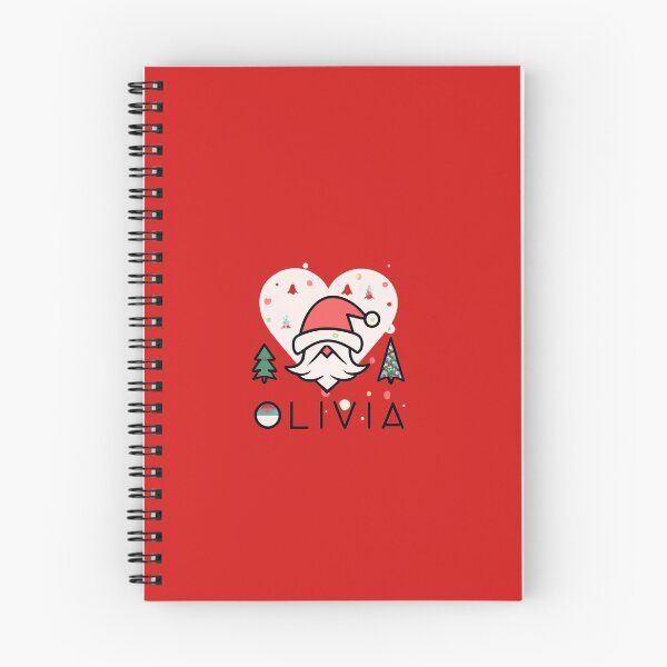 Item preview, Olivia Name With Santa, Trees And Heart designed and sold by Itsheartshop.