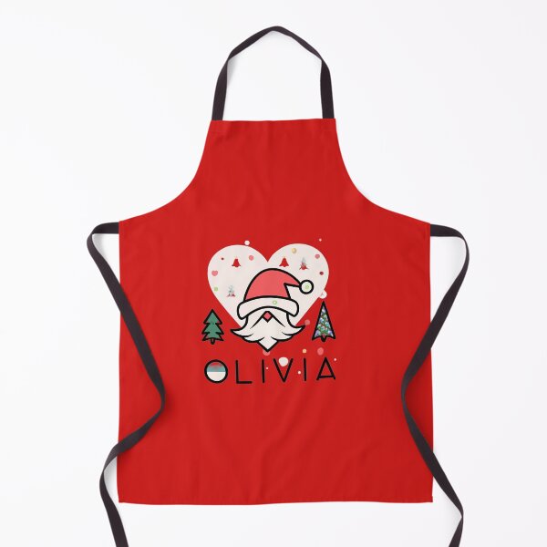 Item preview, Olivia Name With Santa, Trees And Heart designed and sold by Itsheartshop.