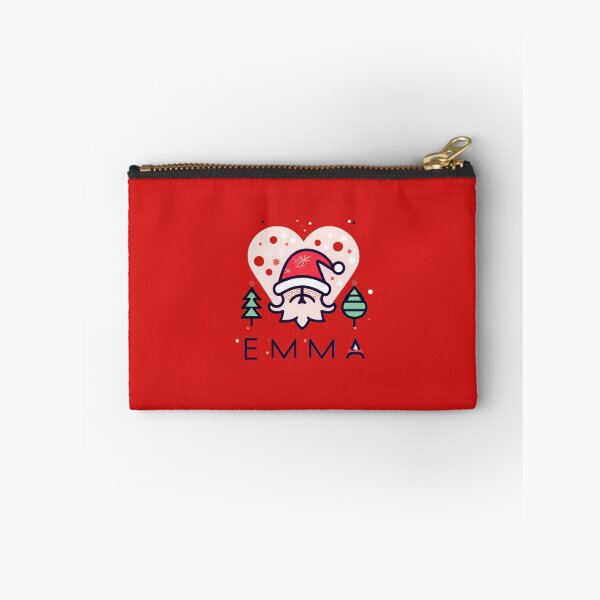 Item preview, Emma Name With Santa, Trees And Heart designed and sold by Itsheartshop.