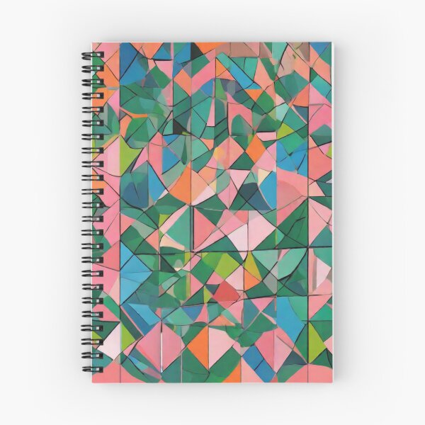 Item preview, Abstract, geometric, design of triangles, squares, cubes, rectangles and lines. designed and sold by Barbara Burgess.