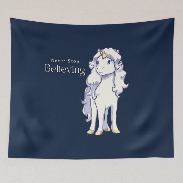 Item preview, Resilient Unicorn: Never Stop Believing - Broken Horn Fantasy Art designed and sold by HotaruArt.