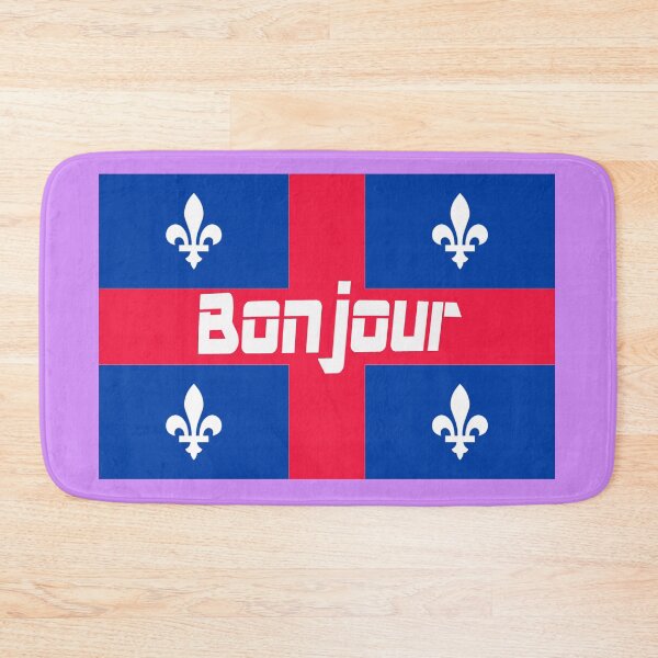Item preview, Bonjour (hello in French) Quebec Flag designed and sold by lobodelnoir.