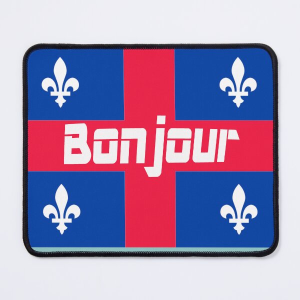 Item preview, Bonjour (hello in French) Quebec Flag designed and sold by lobodelnoir.