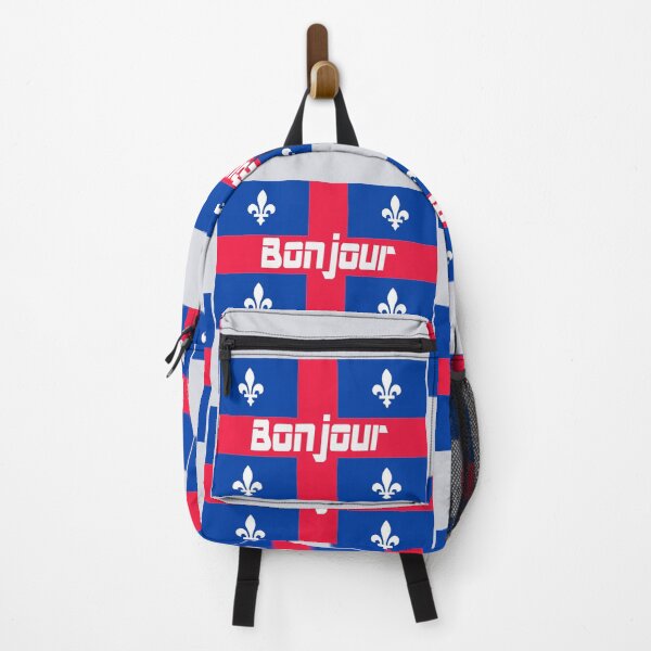 Item preview, Bonjour (hello in French) Quebec Flag designed and sold by lobodelnoir.