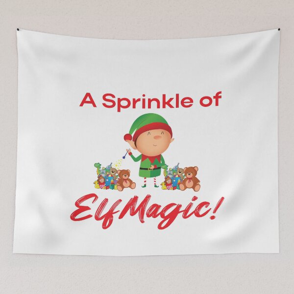 Item preview, Elf's Enchanting Touch - Christmas Tee designed and sold by clevercraft58.