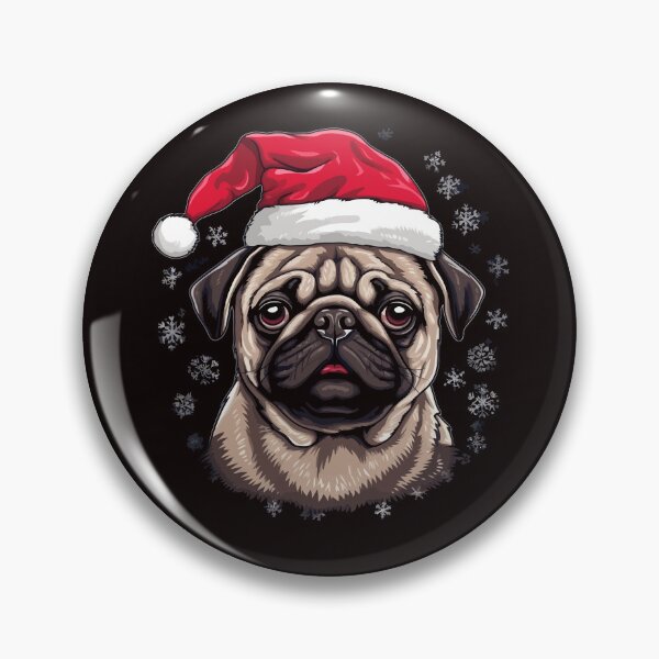Item preview, Christmas Pug designed and sold by creativellashop.