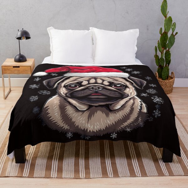 Item preview, Christmas Pug designed and sold by creativellashop.