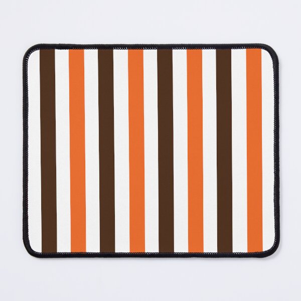 Item preview, Orange Brown Vertical Stripes Pattern designed and sold by Nisha Prabhu.