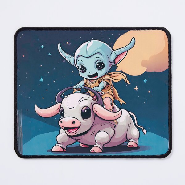 Item preview, Bullriding Baby Alien designed and sold by CosmicVenture.