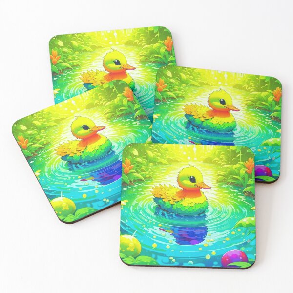 Item preview, Aqua Fusion Ducks in Harmonious Watercolor designed and sold by Daniel Dudgeon.