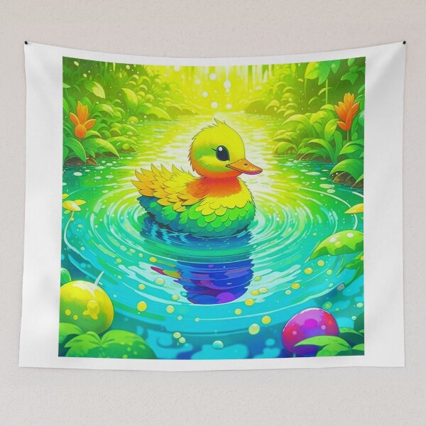 Item preview, Aqua Fusion Ducks in Harmonious Watercolor designed and sold by Daniel Dudgeon.