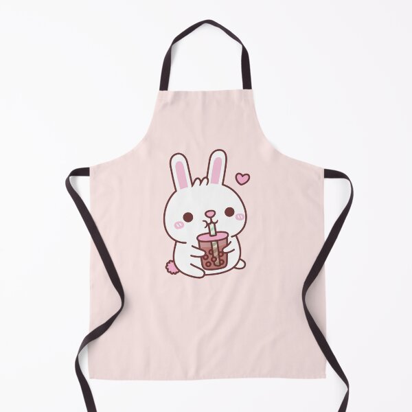 Item preview, Cute White Bunny Rabbit Loves Bubble Tea designed and sold by rustydoodle.