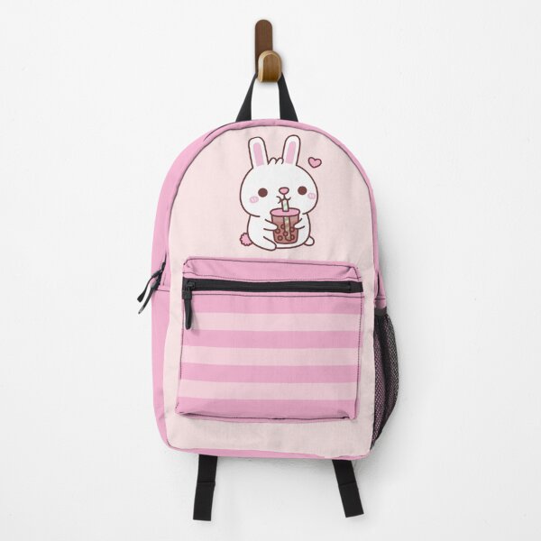Item preview, Cute White Bunny Rabbit Loves Bubble Tea designed and sold by rustydoodle.