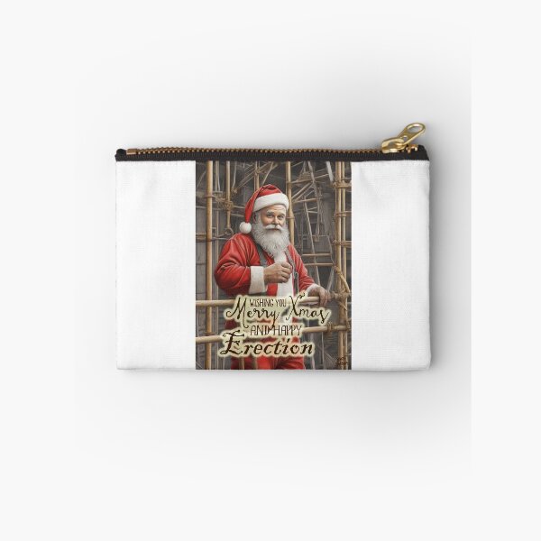 Item preview, Merry Xmas and Happy Erection; Scaffolder as Santa Claus; designed and sold by StickerApe.