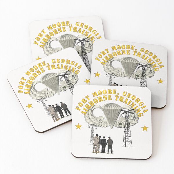 Item preview, Emblem - Airborne Training - Ft Moore, Georgia w Basic Airborne Badge X 300 designed and sold by Military Insignia Products.