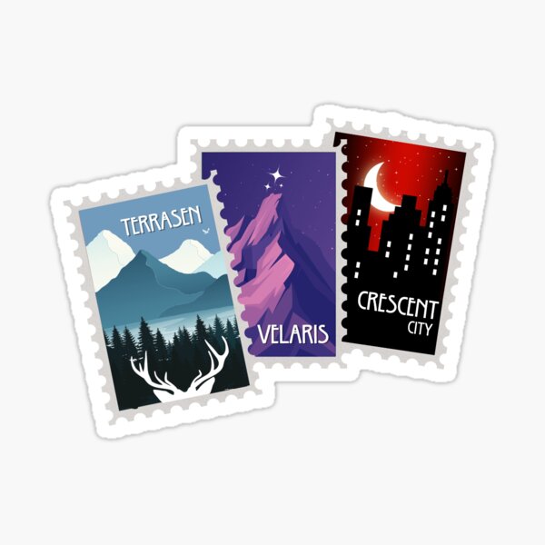 Artikel-Vorschau von SJM Universe Briefmarken: Throne of Glass, ACOTAR, Crescent City, designt und verkauft von Hailsleonard.
