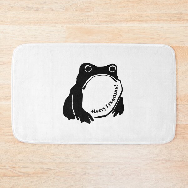 Item preview, Wishing Merry Frogmas with the Grumpy Frog meme designed and sold by EmeraldeaArt.