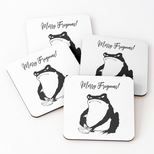 Item preview, Festive Melancholy: Matsumotos Unimpressed Frogmas Greetings designed and sold by EmeraldeaArt.