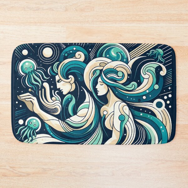 Item preview,  Amphitrite and Poseidon art neuvou designed and sold by Truck Stop One.