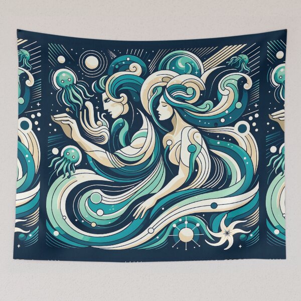 Item preview,  Amphitrite and Poseidon art neuvou designed and sold by Truck Stop One.