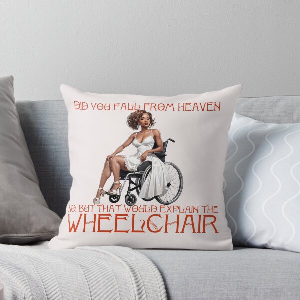 Item preview, Did you fall from heaven? No but that would explain wheelchair designed and sold by goingoncetwice.