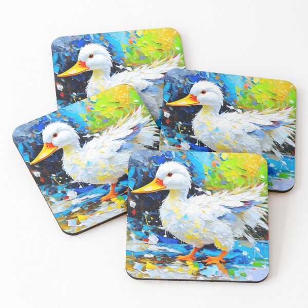 Item preview, Artistic Aflac Quirky Ducks in Colorful Chaos designed and sold by Daniel Dudgeon.