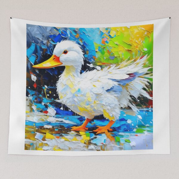 Item preview, Artistic Aflac Quirky Ducks in Colorful Chaos designed and sold by Daniel Dudgeon.
