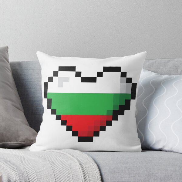Item preview, Bulgaria Flag Heart Pixel Art designed and sold by Wander-Wave.